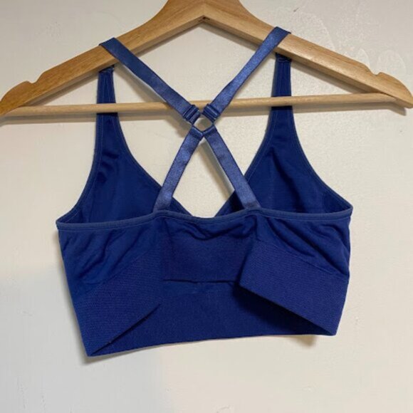 Puma Women's Blue Sports Bra Size M - Picture 4 of 5